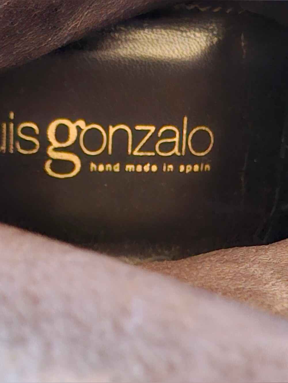 Luis Gonzalo Spain Hand Crafted Classic Tall Leather Knee Boots Brown 39 - Picture 7 of 10